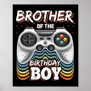 Poster De la vidéo de jeu de correspondance du garçon d'a