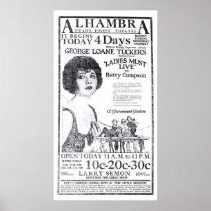 poster de la vidéo vintage Betty Compson 1922