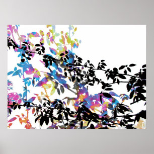 Poster de la vigne rose