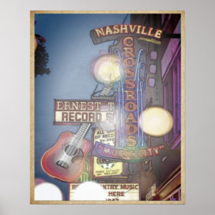 Poster de la ville musicale de Nashville