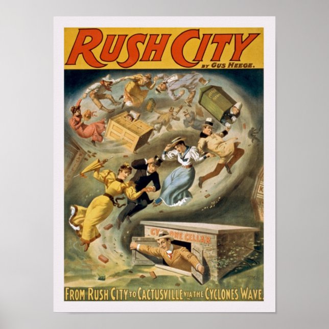 Poster de la ville vintage (Devant)