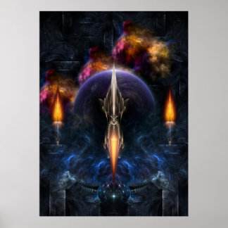 Poster De La Vision De Vol Fractal Art Wall