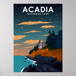 Poster de l'Acadia National Park Vintage Travel
