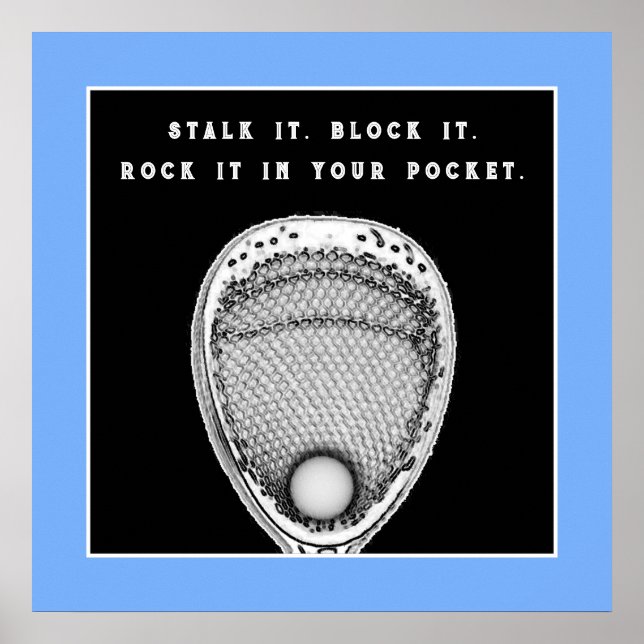 Poster de Lacrosse Goalie (Devant)