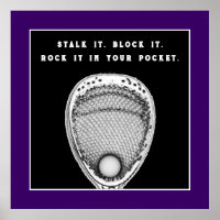 Poster de Lacrosse Goalie Purple