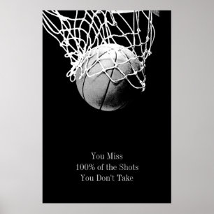 Poster de l'affiche de basket-ball Pop Art Motivat