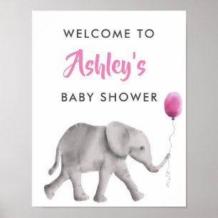 Poster de l'Affiche de bienvenue Baby shower bébé