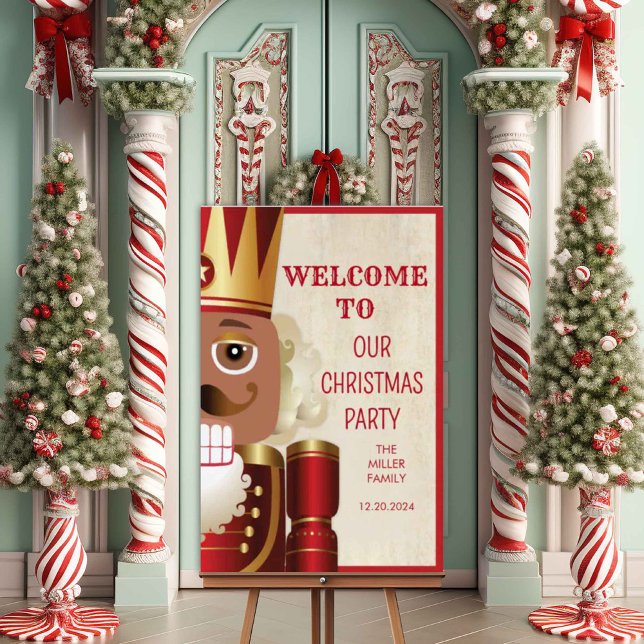 Poster de l'Affiche de bienvenue de Noël Nutcracke (Créateur téléchargé)