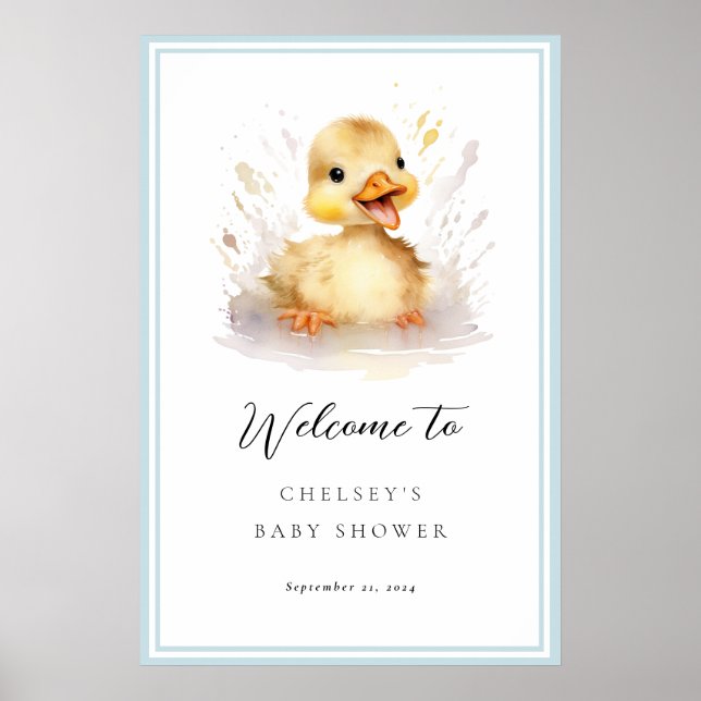 Poster de l'Affiche de bienvenue du petit Baby sho (Devant)