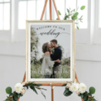 Poster de l'Affiche de bienvenue mariage avec phot