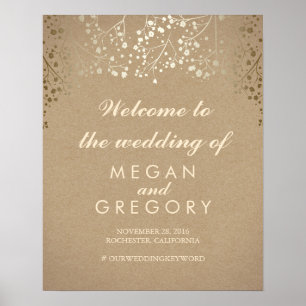 Poster de l'Affiche de bienvenue Mariage de la res