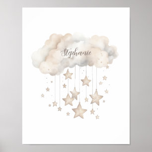 Poster de l'affiche Nuage et étoiles mignon