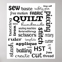Poster de l'affiche Quilting Subway Art Fourre-tou