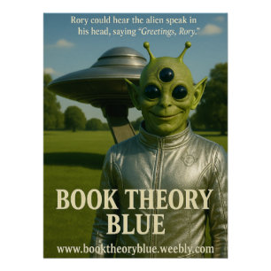 Poster de l'alien bleu de la théorie du livre