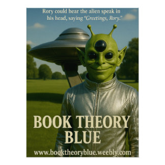 Poster de l'alien bleu de la théorie du livre