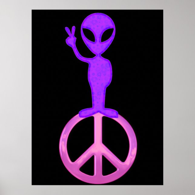 Poster de l'Alien Purple Peace Imprimer (Devant)