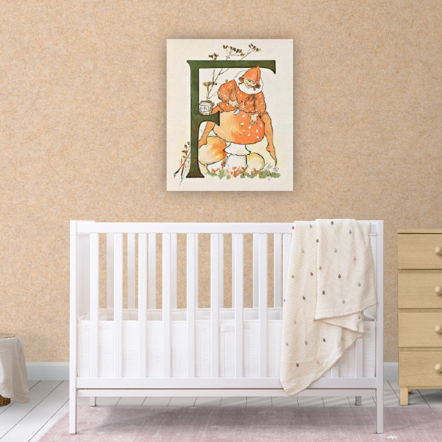 Poster de l'alphabet de fleur vintage (Créateur téléchargé)