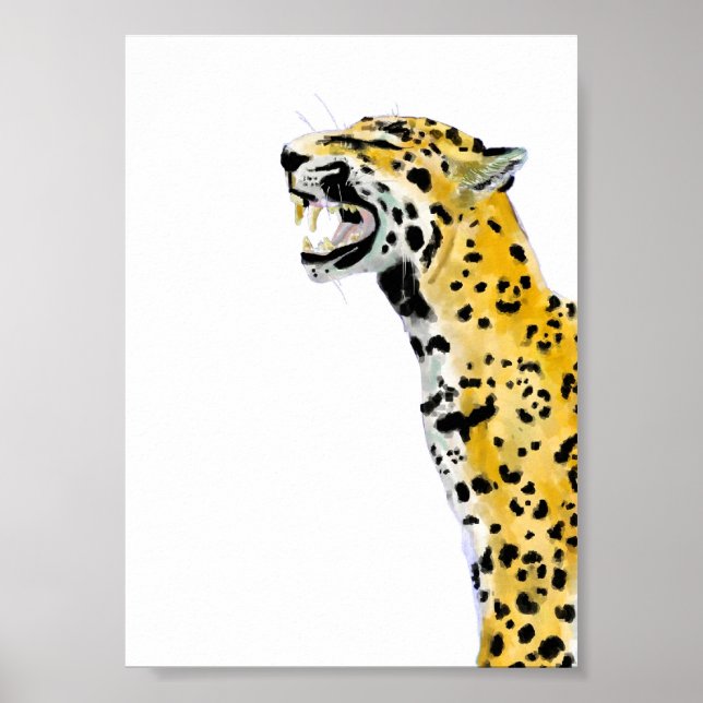 Poster de l'animal Vintage Cheetah (Devant)
