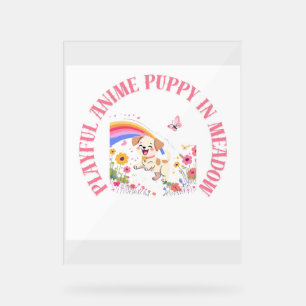 Poster de l'Anime Jouer Puppy dans Meadow