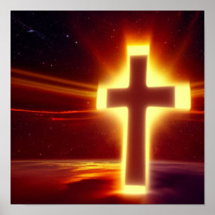 Poster de l'antivol croisé rouge et or