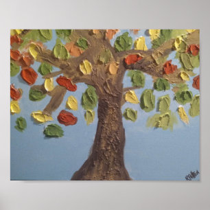 Poster de l'arbre coloré
