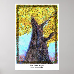 Poster de l'arbre d'automne Aleph