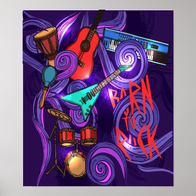 Poster de l'arrière - plan de musique abstraite (Devant)