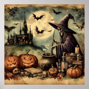 Poster de l'art d'Halloween