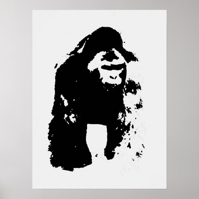 Poster de l'art pop Gorilla (Devant)