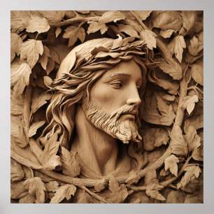 Poster de l'art sculpté Jésus