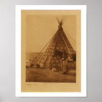 Poster de l'art TeePee des Indiens d'Amérique