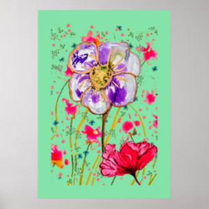 Poster de l'artisanat floral