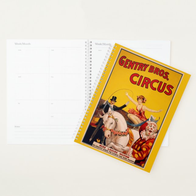 Poster de l'artiste de cirque vintage coloré (Devant avec enveloppe)