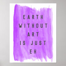 Poster de l'artiste de la Terre sans art