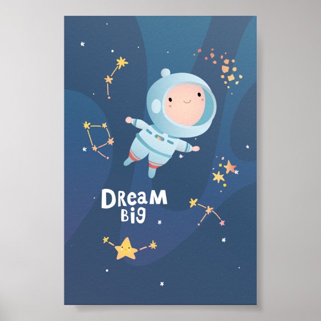Poster de l'astronaute Dream Big Boy (Devant)