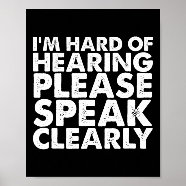 Poster De L'Audience Sourde Audience Malaisée Langue Des  (Devant)