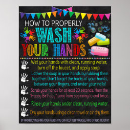 Poster de lavage de mains
