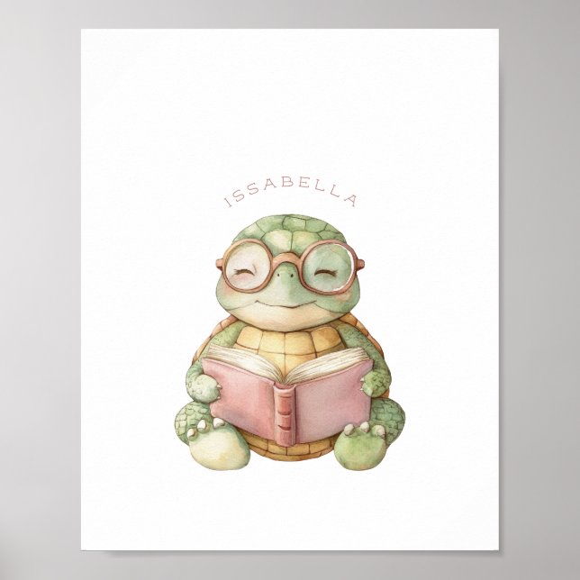 Poster de lecture de la tortue mûre Imprimer (Devant)