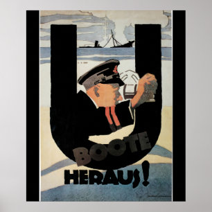Poster de l'emany U Boote Heraus_Propaganda
