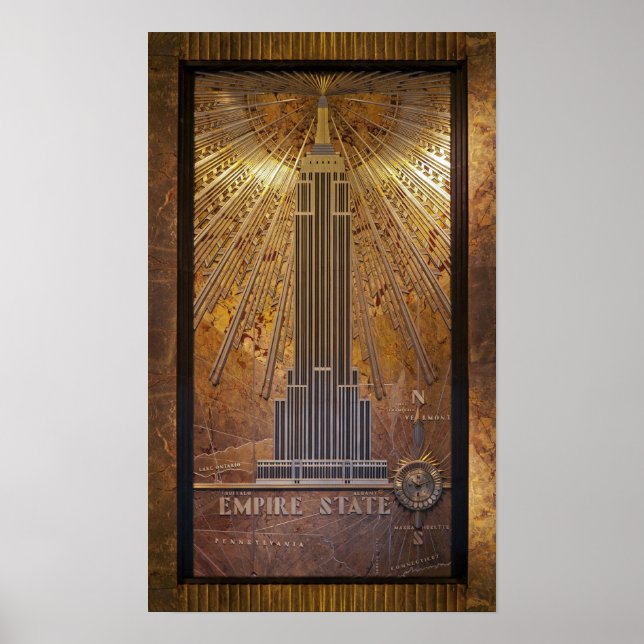 Poster de l'Empire State Building 12x20 (Devant)