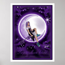 Poster de l'enfant Purple Moon