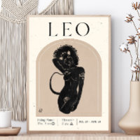 Poster de Leo Feminine Zodiac