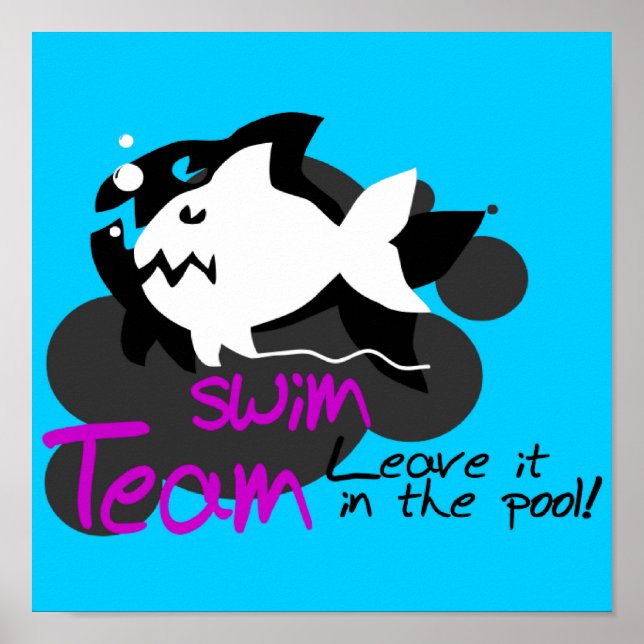 POSTER DE L'ÉQUIPE SWIM (Devant)