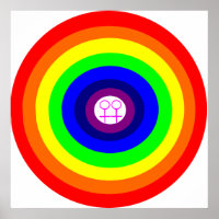 Poster de Lesbians Arc-en-ciel rond