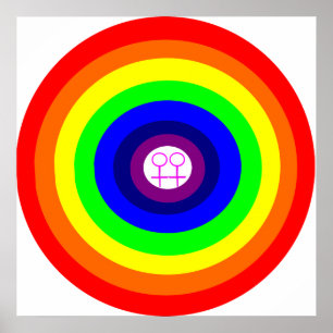 Poster de Lesbians Arc-en-ciel rond