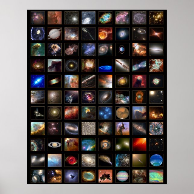 Poster de l'espace Hubble (Devant)