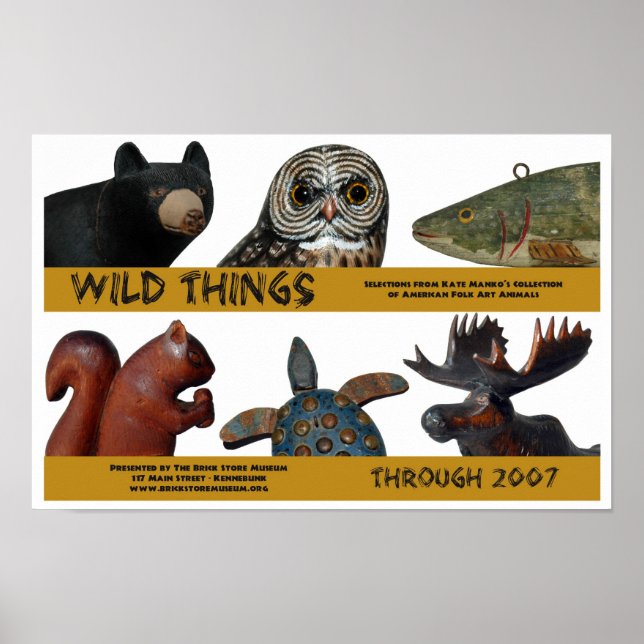 Poster de l'exposition Wild Things (Devant)