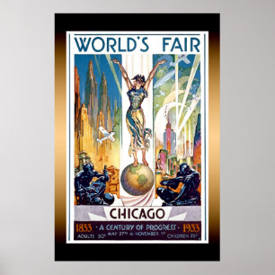 Poster de l'Extra Large de la Foire Mondiale de Ch