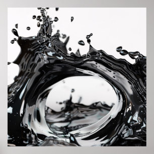 Poster de l'Harmonie Liquide Noire