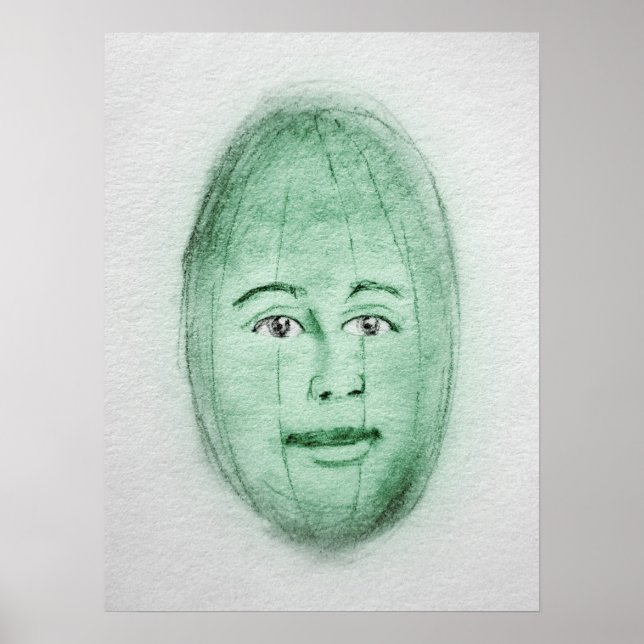 Poster de l'homme de la pastèque - Mur d'art de fr (Devant)